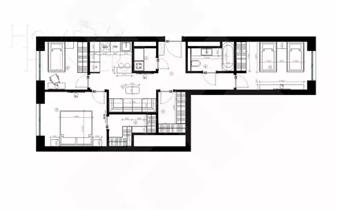 4-КОМН. КВАРТИРА С ОТДЕЛКОЙ 66 М² НА 3 ЭТАЖЕ