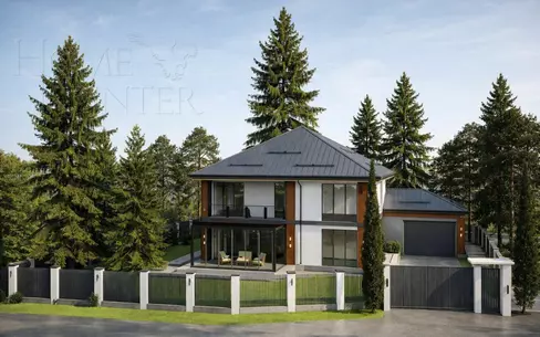 2-этажный коттедж 380 м² без отделки