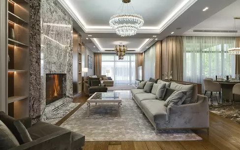 2-этажный коттедж 1 371 м² с отделкой