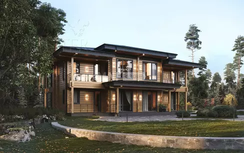 2-этажный коттедж 562.5 м² с отделкой