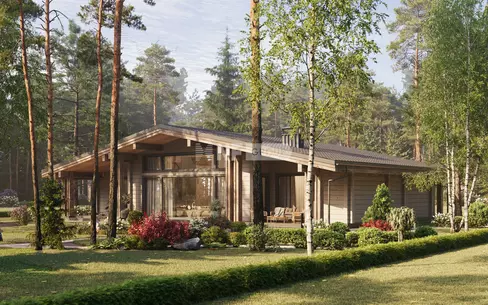 1-этажный коттедж 346.89 м² с отделкой