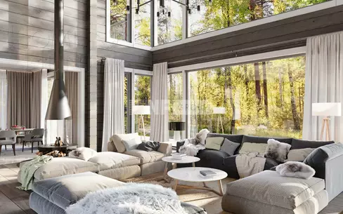 2-этажный коттедж 562.5 м² с отделкой