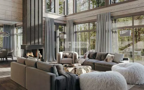2-этажный коттедж 562.5 м² с отделкой