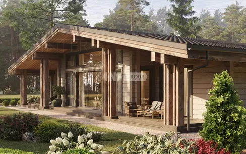 1-этажный коттедж 346.89 м² с отделкой