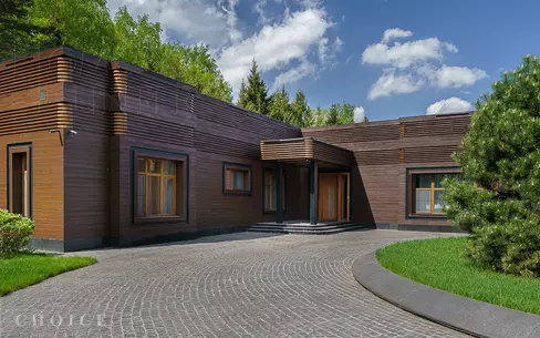 1-этажный коттедж 490 м² с отделкой