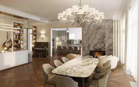 2-этажный коттедж 500 м² с отделкой