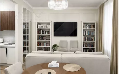 2-КОМН. КВАРТИРА С ОТДЕЛКОЙ 70 М² НА 9 ЭТАЖЕ