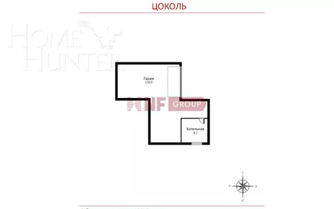 1-этажный коттедж 403 м² с отделкой