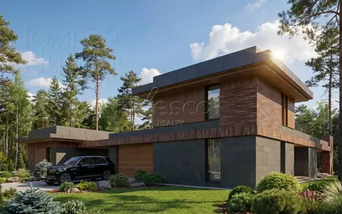 2-этажный коттедж 570 м² без отделки