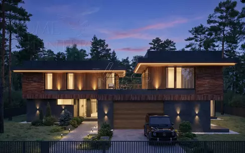 2-этажный коттедж 740 м² без отделки