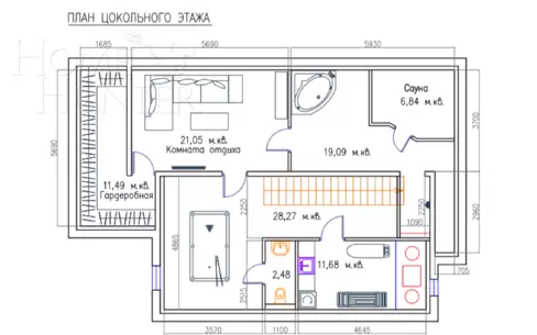 2-этажный таунхаус 335 м² с отделкой