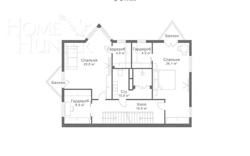 2-этажный таунхаус 465 м² с отделкой