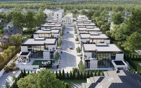 2-этажный коттедж 550 м² без отделки