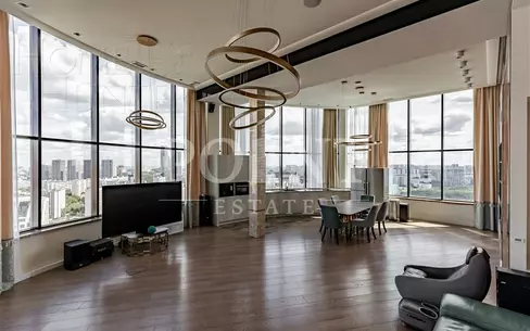 3-УРОВНЕВЫЙ ПЕНТХАУС С ОТДЕЛКОЙ 287 М² НА 33 ЭТАЖЕ