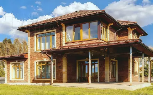 2-этажный коттедж 255.9 м² с отделкой