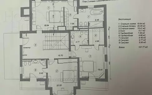 3-этажный коттедж 415 м² с отделкой