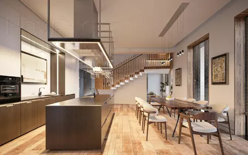 3-этажный коттедж 1 200 м² без отделки