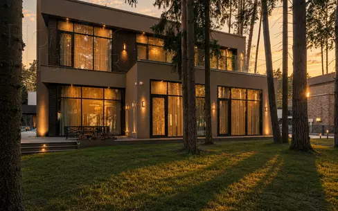 2-этажный коттедж 400 м² с отделкой