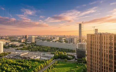 4-КОМН. ПЕНТХАУС БЕЗ ОТДЕЛКИ 156.9 М² НА 34 ЭТАЖЕ