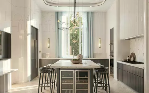 3-этажный коттедж 750 м² без отделки