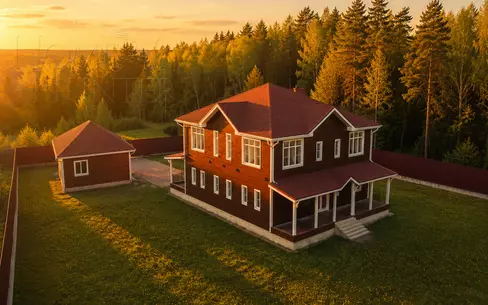 2-этажный коттедж 379.4 м² с отделкой