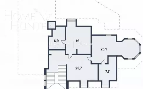 2-этажный коттедж 391 м² без отделки