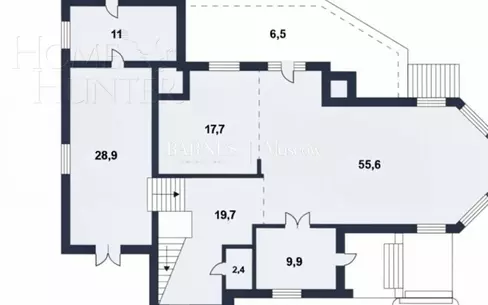 2-этажный коттедж 391 м² без отделки