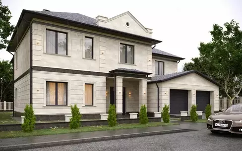2-этажный коттедж 644.4 м² без отделки