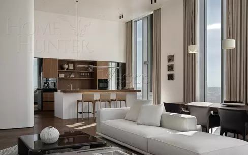 2-УРОВНЕВЫЙ ПЕНТХАУС С ОТДЕЛКОЙ 465.5 М² НА 52 ЭТАЖЕ