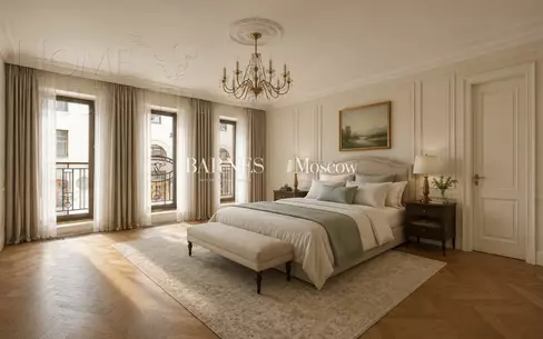 4-КОМН. АПАРТАМЕНТЫ БЕЗ ОТДЕЛКИ 127.3 М² НА 2 ЭТАЖЕ