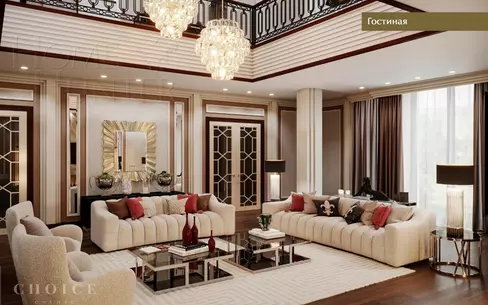2-этажный коттедж 1 117.5 м² с отделкой