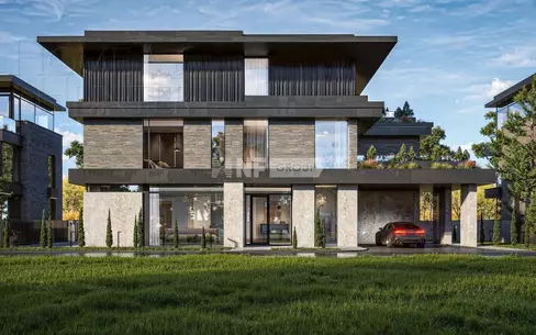 3-этажный коттедж 587 м² без отделки