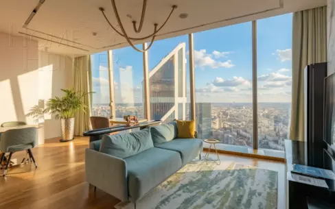 2-КОМН. АПАРТАМЕНТЫ С ОТДЕЛКОЙ 78.3 М² НА 81 ЭТАЖЕ
