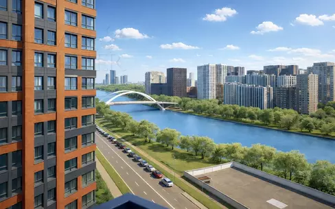 2-КОМН. КВАРТИРА БЕЗ ОТДЕЛКИ 74.2 М² НА 15 ЭТАЖЕ
