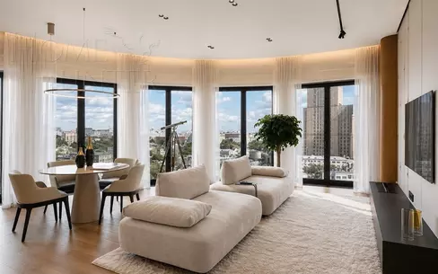 4-КОМН. КВАРТИРА С ОТДЕЛКОЙ 155 М² НА 15 ЭТАЖЕ
