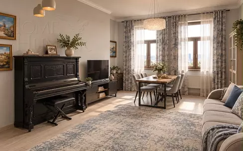 2-КОМН. КВАРТИРА С ОТДЕЛКОЙ 50 М² НА 15 ЭТАЖЕ