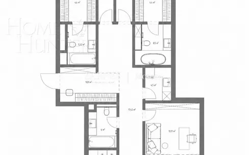 3-КОМН. КВАРТИРА С ОТДЕЛКОЙ 160 М² НА 2 ЭТАЖЕ