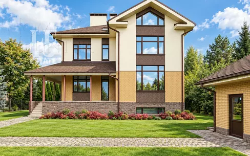 1-этажный коттедж 640 м² без отделки