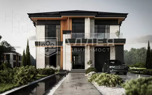 2-этажный коттедж 347.7 м² без отделки