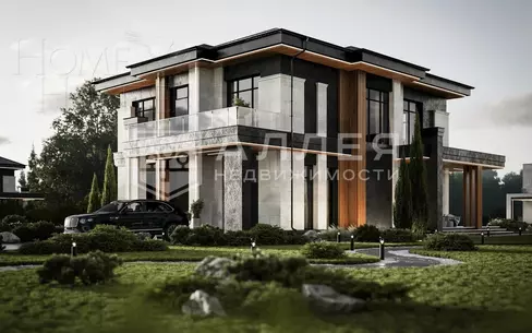 2-этажный коттедж 347.7 м² без отделки
