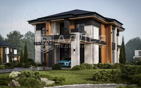2-этажный коттедж 379.1 м² без отделки