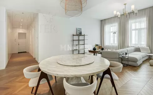 3-КОМН. АПАРТАМЕНТЫ С ОТДЕЛКОЙ 124.3 М² НА 4 ЭТАЖЕ