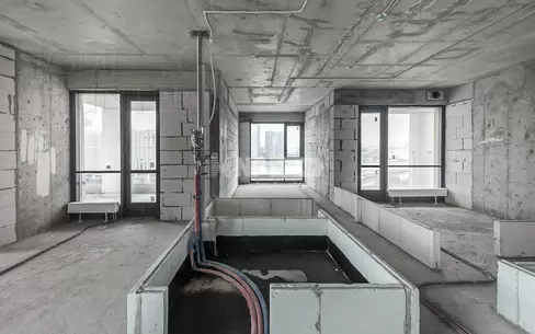 2-УРОВНЕВАЯ КВАРТИРА БЕЗ ОТДЕЛКИ 202.8 М² НА 8 ЭТАЖЕ