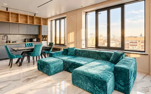 4-КОМН. АПАРТАМЕНТЫ С ОТДЕЛКОЙ 110 М² НА 9 ЭТАЖЕ