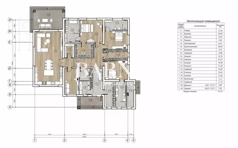 1-этажный коттедж 320 м² без отделки