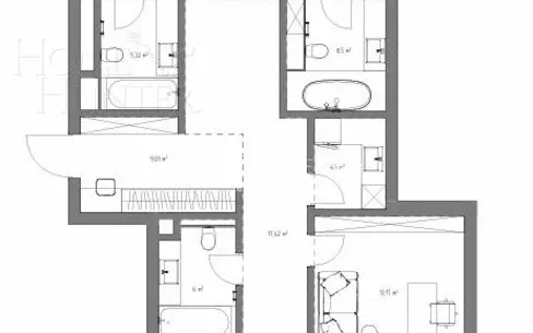 3-КОМН. КВАРТИРА С ОТДЕЛКОЙ 160 М² НА 2 ЭТАЖЕ