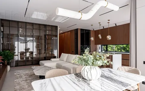 2-этажный коттедж 345 м² с отделкой